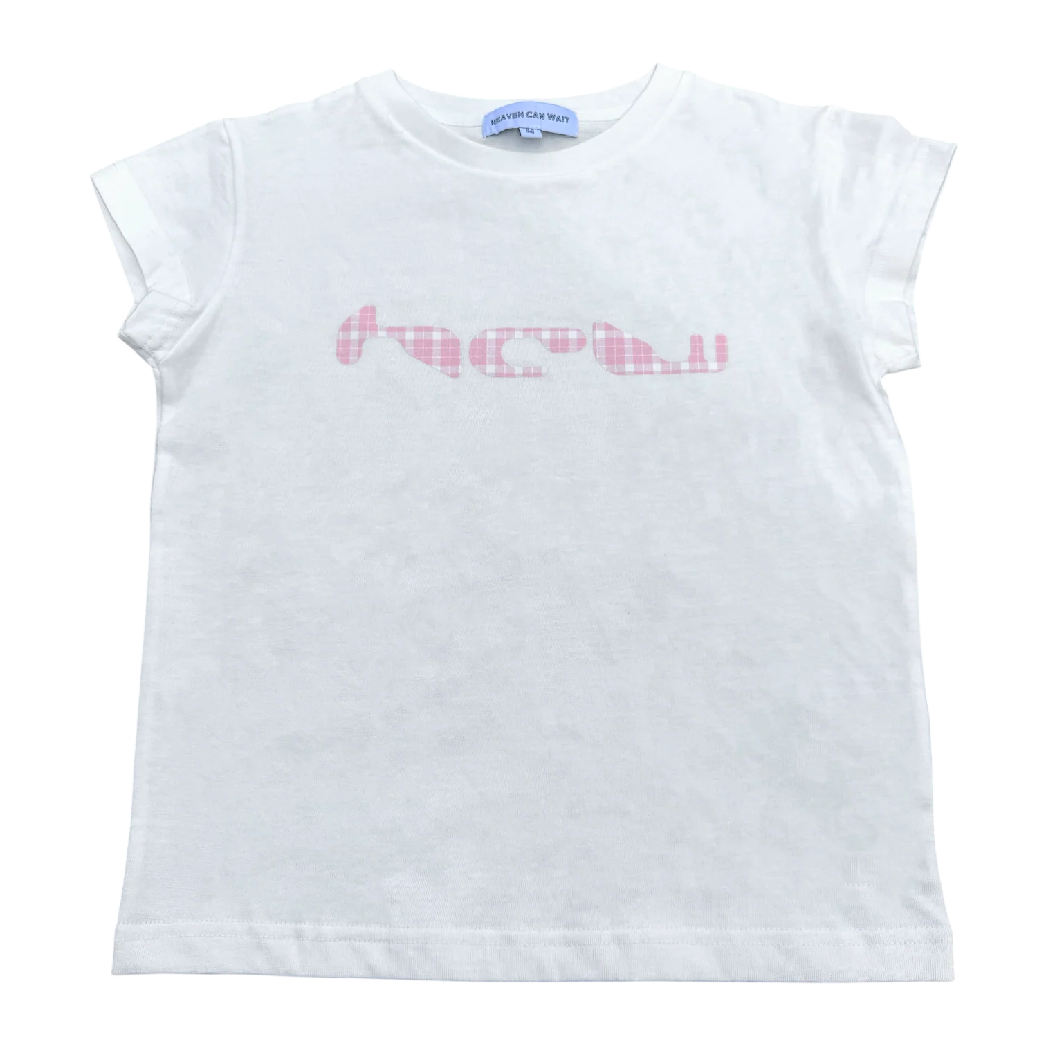 BABY TEE (PINK PLAID)