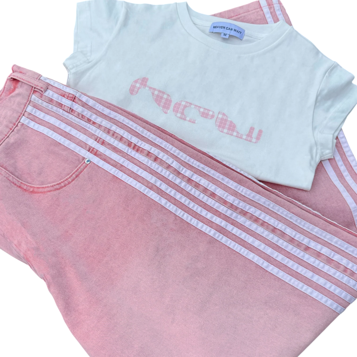BABY TEE (PINK PLAID) - Image 4