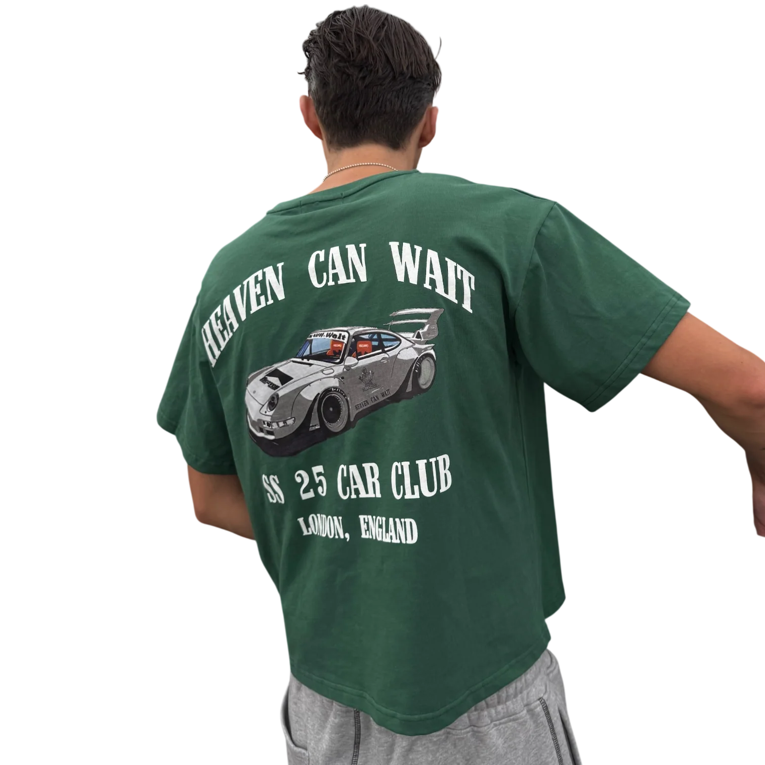 CAR CLUB TEE (RACING GREEN) - Image 2