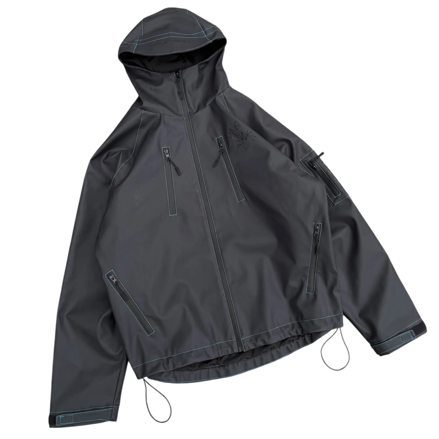 HEAT REACTIVE SKI JACKET (BLACK/BLUE) - Image 11