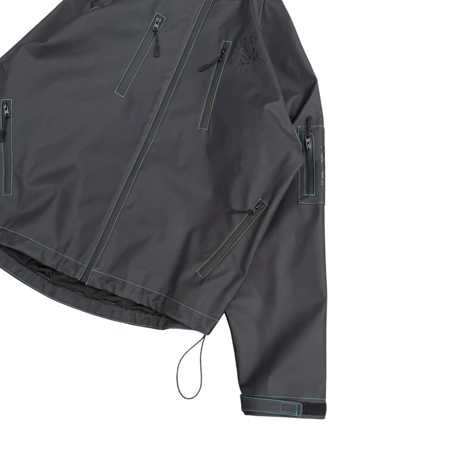 HEAT REACTIVE SKI JACKET (BLACK/BLUE) - Image 7