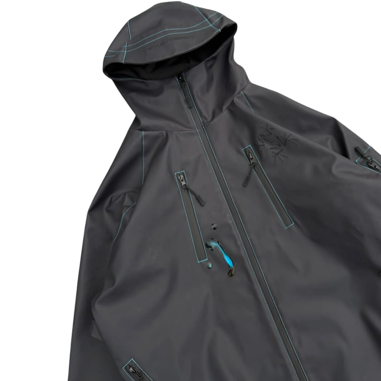 HEAT REACTIVE SKI JACKET (BLACK/BLUE) - Image 9