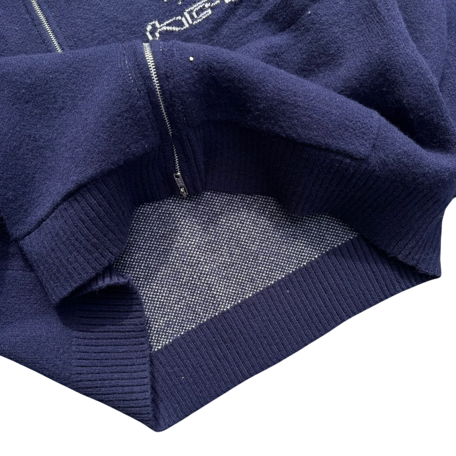 KNIT FROG HOODIE (NAVY) - Image 6