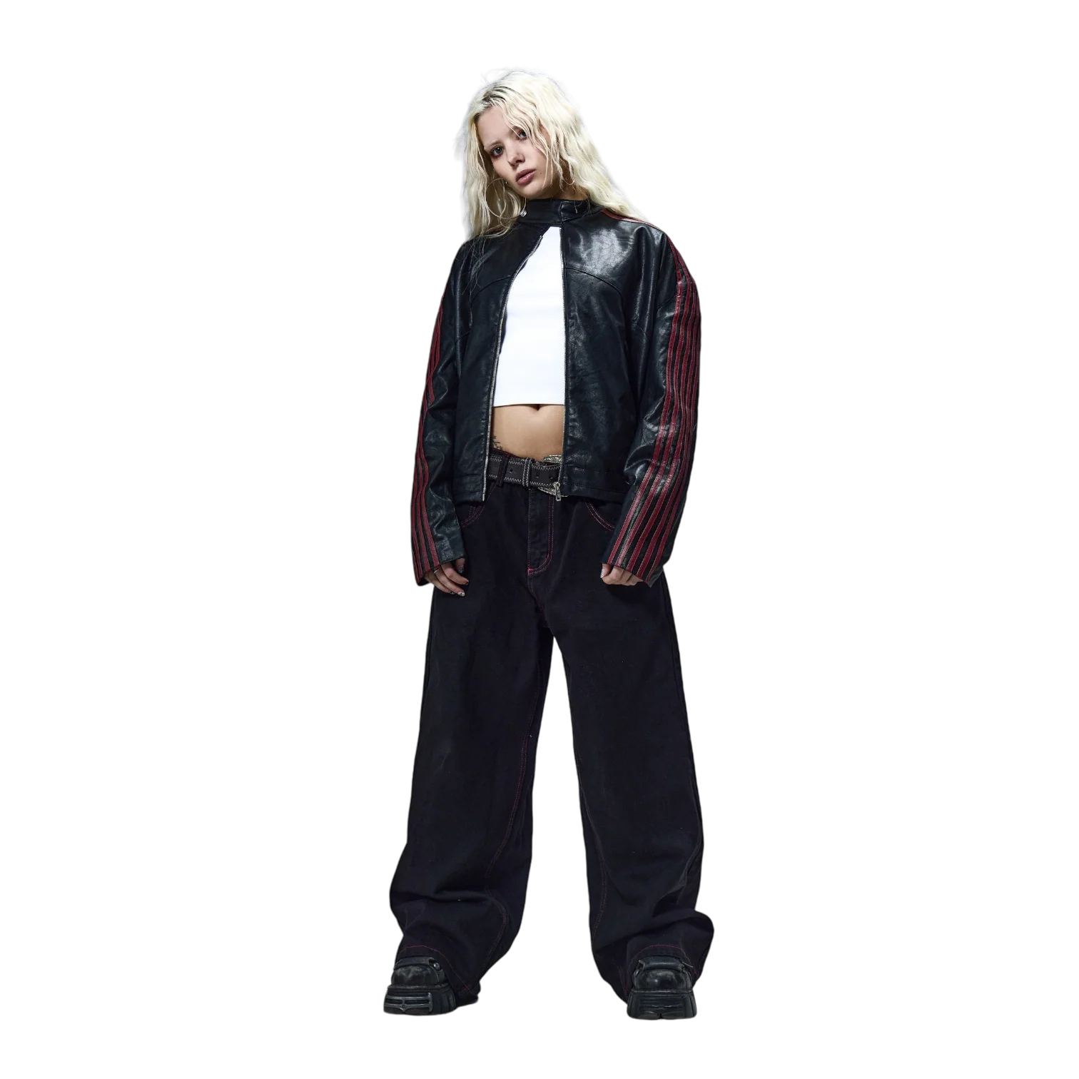 RACING JACKET (BLACK/RED) - Image 7