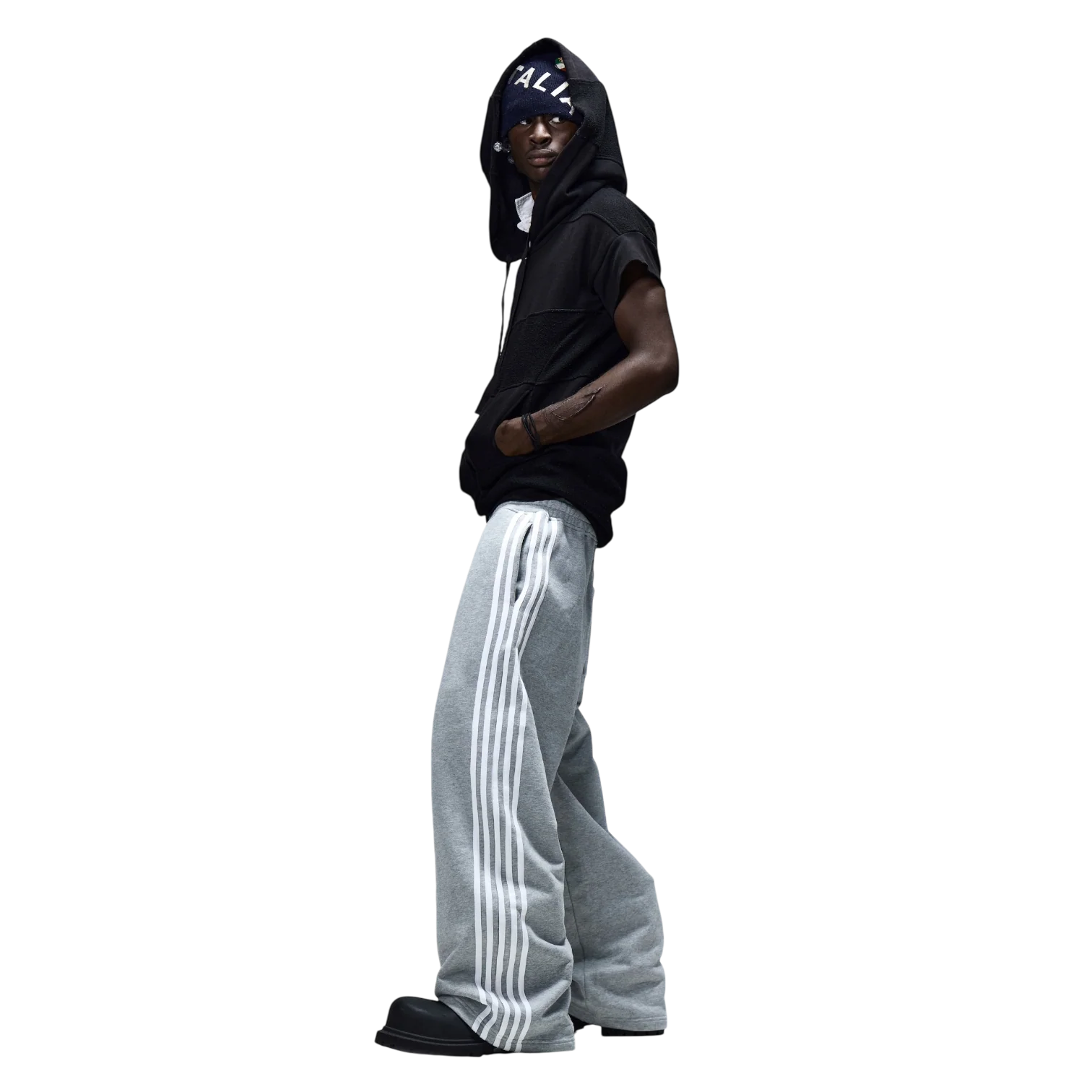 V2 SPIKE BOTTOMS (GREY/WHITE) - Image 2