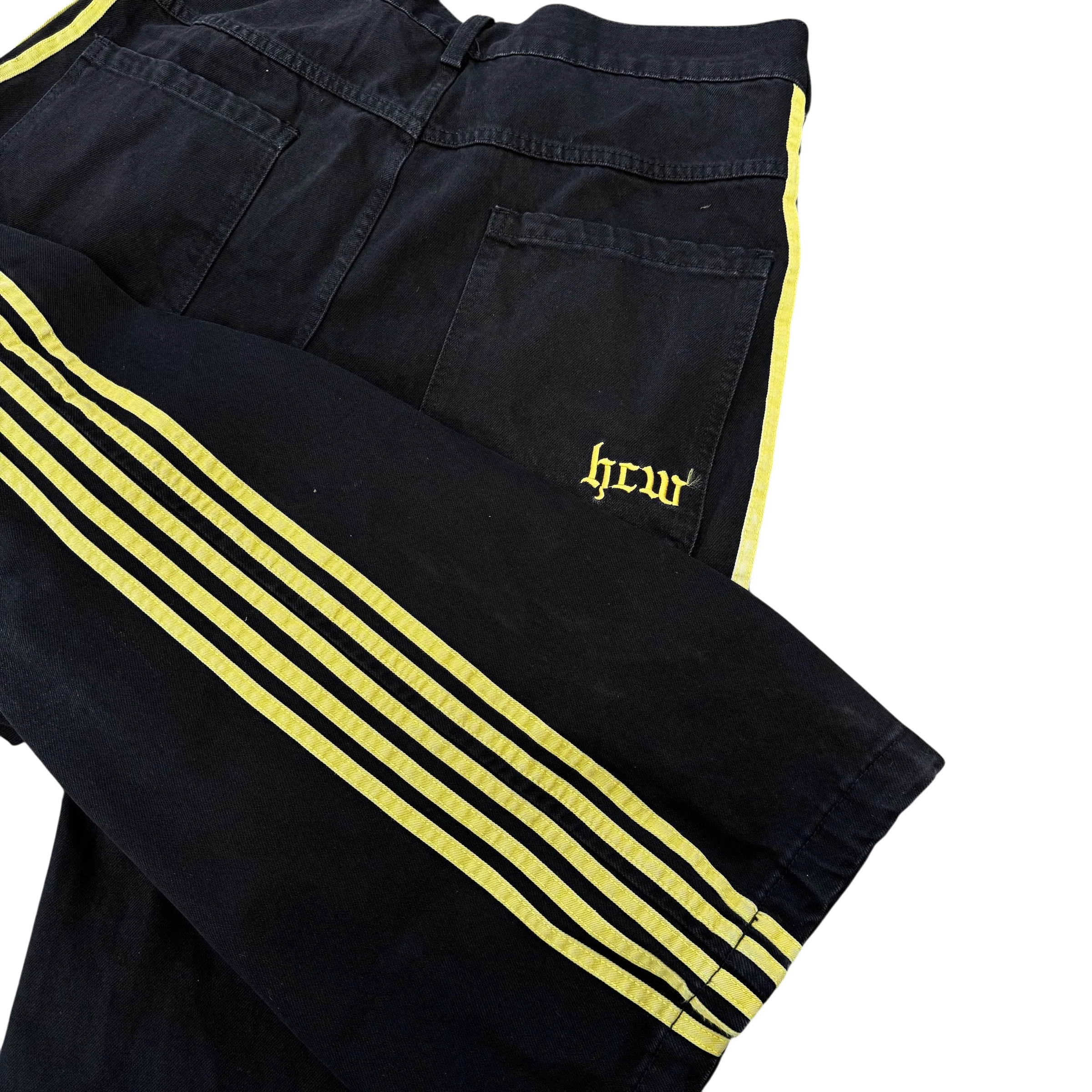 TRACK JEANS (BLACK/YELLOW) - Image 5