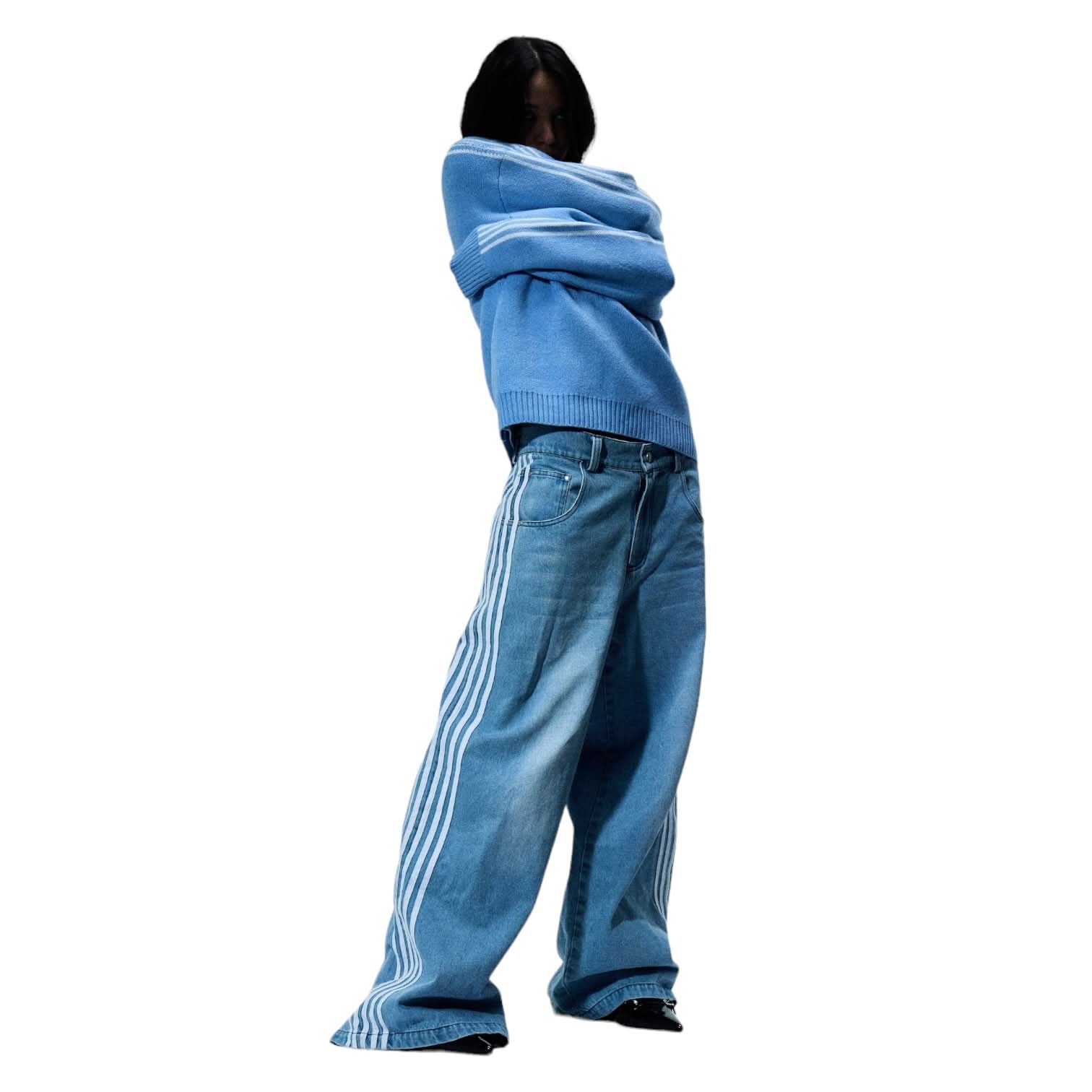 V2 TRACK JEANS (BLUE) - Image 6