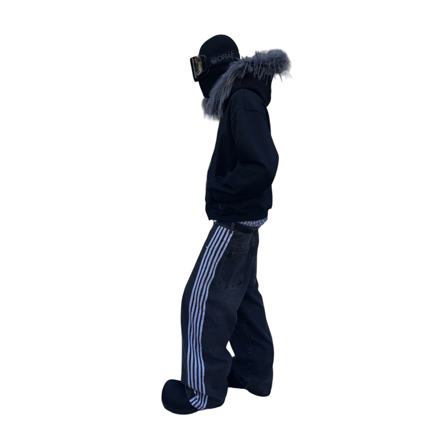 TRACK JEANS (GREY) - Image 2