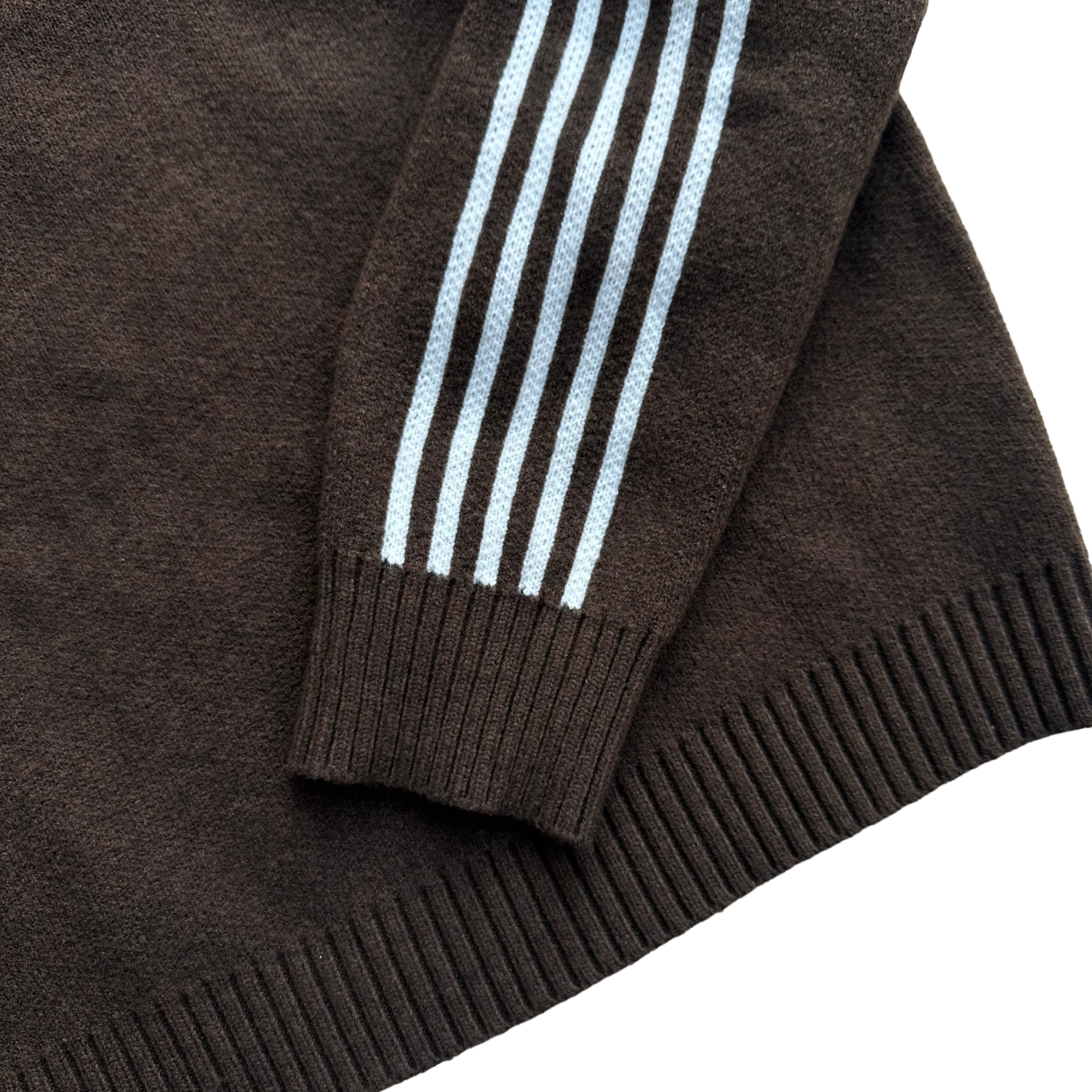 TRACK KNIT (BROWN/WHITE) - Image 2